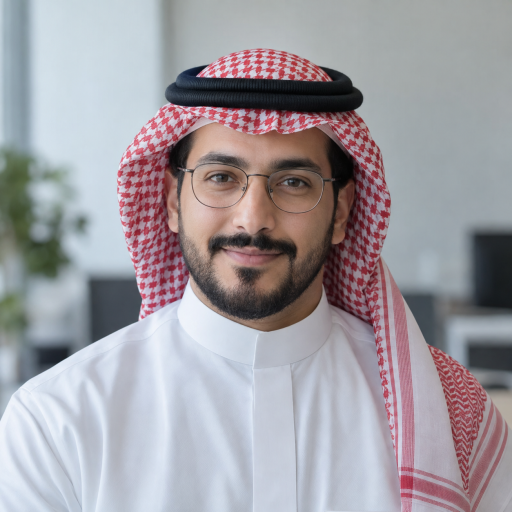 صورة مولدة بالذكاء الاصطناعي لشخصية توضيحية باسم خالد الدوسري